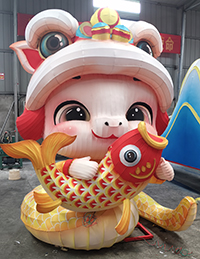蛇年卡通彩灯——萌蛇献瑞·吉庆有余